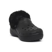 Klompen Crocs BLK CLASSIC PLATFORM FUZZ LINED CG