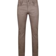 Skinny Jeans Mac Broek Arne Melange Bruin