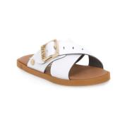 Slippers Kianid WHITE FLAT