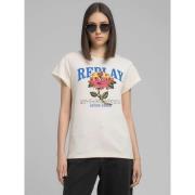 T-shirt Korte Mouw Replay W3473A.2660-300 WINTER WHITE