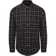 Overhemd Lange Mouw Barbour Fortrose Overhemd Tartan Navy Bruin