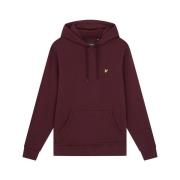 Sweater Lyle &amp; Scott ML1139V BRUSHED BACK HOODIE-Z562 BURGUNDY