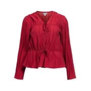 Blouse Object Top Brea Re - Karanda Red