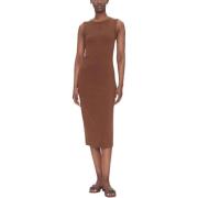 Lange Jurk Calvin Klein Jeans SL CTN CONTOUR 1X1 R LV047C240G