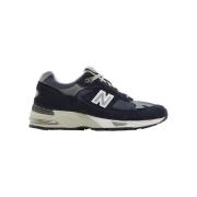 Lage Sneakers New Balance 991 MiUK Navy (Women's)