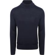 Sweater BOSS Turtleneck Trui Avac Wool Blend Navy