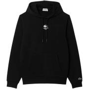 Sweater Lacoste Graphic Back Print Hoodie Black