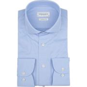 Overhemd Lange Mouw Profuomo Japanese Knitted Overhemd Lichtblauw