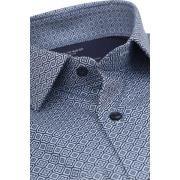 Overhemd Olymp Luxor Overhemd 24/Seven Print Blauw