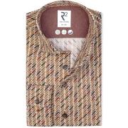 Overhemd Lange Mouw R2 Amsterdam R2 Overhemd Sofa Print Brique
