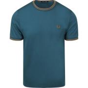 T-shirt Korte Mouw Fred Perry Twin Tipped T-shirt Petrol