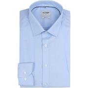 Overhemd Lange Mouw Olymp Level 5 Overhemd Lichtblauw