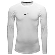 T-Shirt Lange Mouw Nike T-shirt Pro blanc