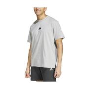 T-shirt Korte Mouw adidas T-shirt ample gris