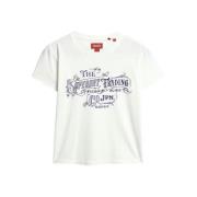 T-shirt Korte Mouw Superdry T-shirt ajusté métallisé femme