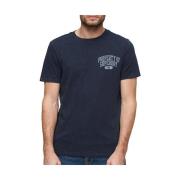 T-shirt Korte Mouw Superdry T-shirt Athletic College bleu marine