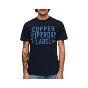 T-shirt Korte Mouw Superdry T-shirt Copper Label Workwear
