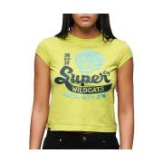 T-shirt Korte Mouw Superdry T-shirt Varsity Burnout à manches courtes