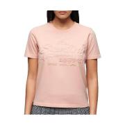 T-shirt Korte Mouw Superdry T-shirt Embossed Vl Relaxed à manches cour...