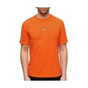 T-shirt Korte Mouw Superdry T-shirt Sport Tech Logo orange
