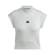 T-shirt Korte Mouw adidas T-shirt Z.N.E. ajusté argenté
