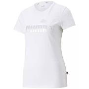 T-shirt Korte Mouw Puma Ess Metallic Logo Tee