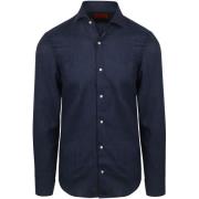 Overhemd Lange Mouw Suitable Overhemd Linnen Navy