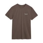 T-shirt Korte Mouw 4F KOSZULKA4FM1974CIEMNYBRZOWYL