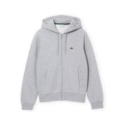 Sweater Lacoste Full Zip Fleece Hoodie - Grey Melange
