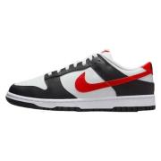 Lage Sneakers Nike Dunk Low White Black Red