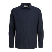Overhemd Lange Mouw Jack &amp; Jones 12225707 LAYNE-PERFECT NAVY