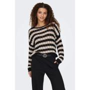 Trui Only 15339536 CAPRI LS O-NECK-BLACK/PUMICE STONE