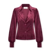 Blazer Helena Hart 7640 Blazer Lora Velour Wine