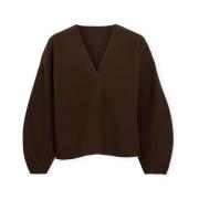 Mantel Vila Noos Juice Loose Jacket - Coffee Bean