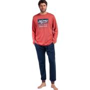 Trainingspak Admas Pyjama broek top lange mouwen Burnt Lois