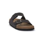 Slippers BIRKENSTOCK ARIZONA VELVET GRAY BIRKIBUC CALZ S