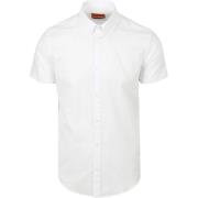 Overhemd Lange Mouw Suitable Korte Mouwen Overhemd Cotton Slub Wit