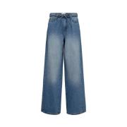 Straight Jeans Nümph Nubrooklyn Jeans Glam 706221 Blue Denim Silver Fo...