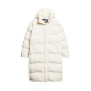Donsjas Superdry Doudoune Longline blanche