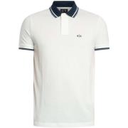 Polo Shirt Korte Mouw EAX Slim fit poloshirt met contrasterende kraag