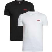 T-shirt Korte Mouw Levis 2-pack slim fit T-shirts met ronde hals