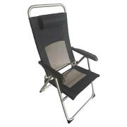 Buitenstoelen Aktive Chaise pliante dossier réclinable gris