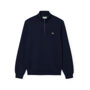Sweater Lacoste High Neck Zipped Fleece Sweatshirt - Blue