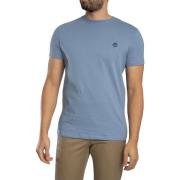 T-shirt Korte Mouw Timberland Slim Fit T-shirt met geborduurd logo