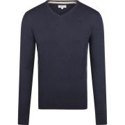Sweater Mcgregor Trui Merino Blend V-Hals Navy