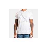 T-shirt Korte Mouw EAX Diagonal logo t-shirt