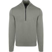 Sweater BOSS Kanobix Half Zip Trui Groen