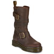 Laarzen Dr. Martens Anistone Strap High Boot Dark Brown Crazy Horse