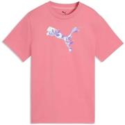 T-shirt Korte Mouw Puma Graphic Floral Cat Tee G