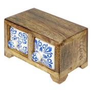 Manden en dozen Signes Grimalt Kruidenrek Met 2 Lades